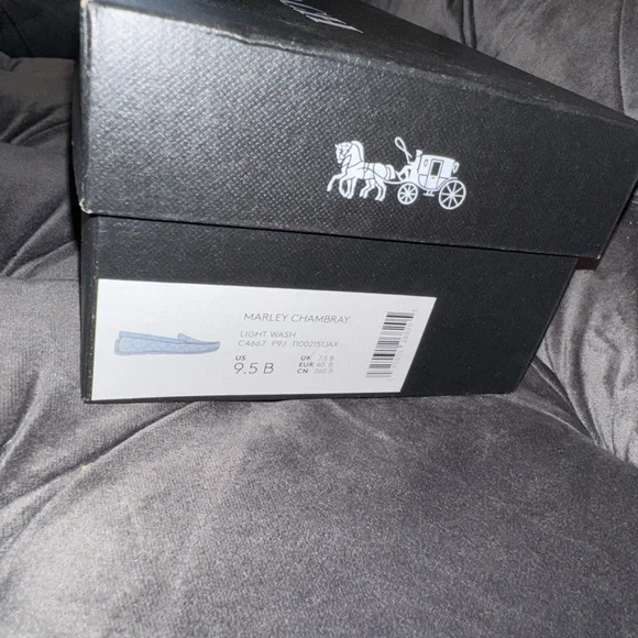 Coach Women's Light Blue Signature Loafers - Picture 3 of 3